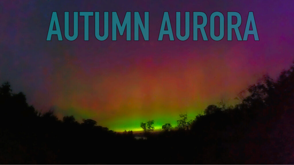 autumn aurora over lake superior
