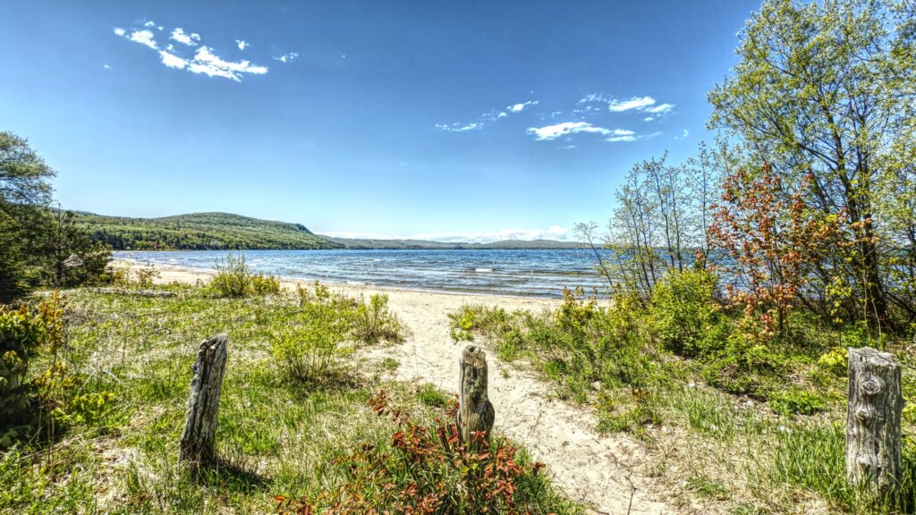 The Path To Harmony Beach On Lake Superior