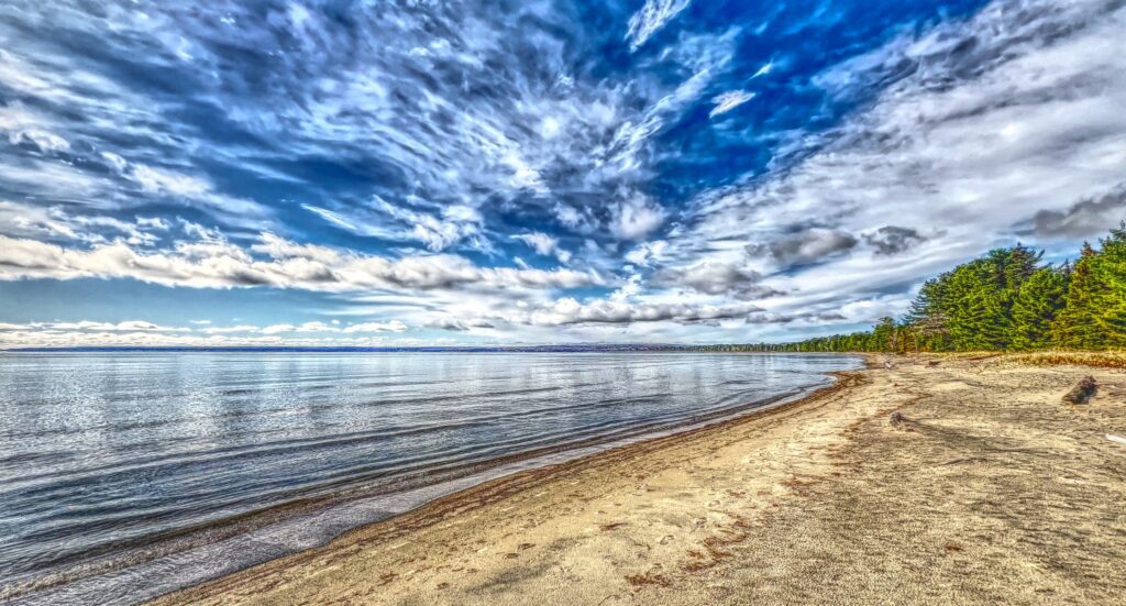 The Long Sandy Beach At Batchawana Bay The Long Sandy Beach At Batchawana Bay