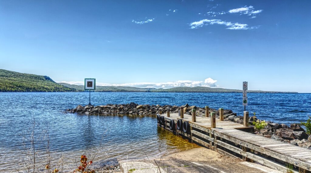 Harmony Beach Boat Launch On Lake Superior