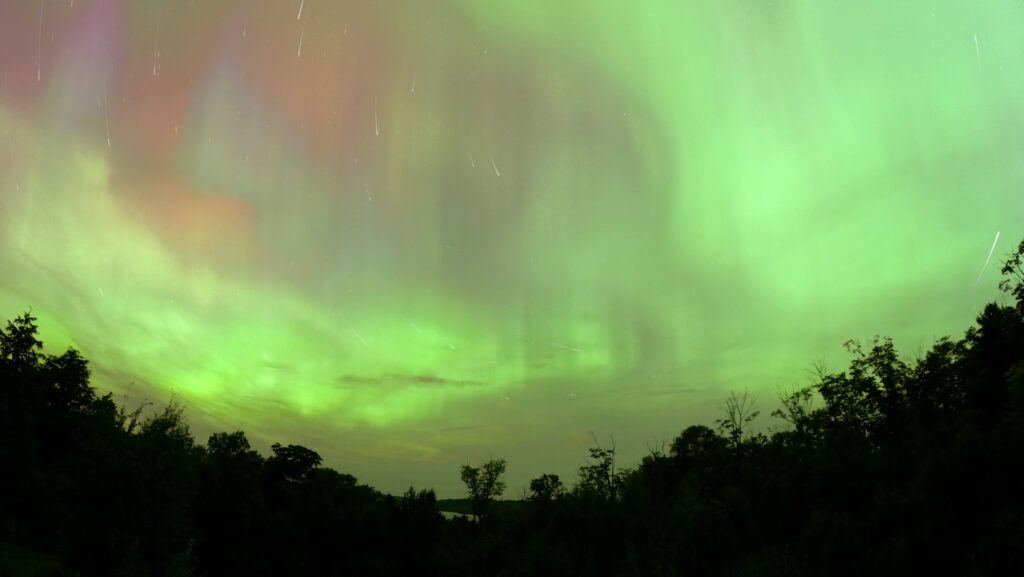Northern Lights Along Highway 17 North