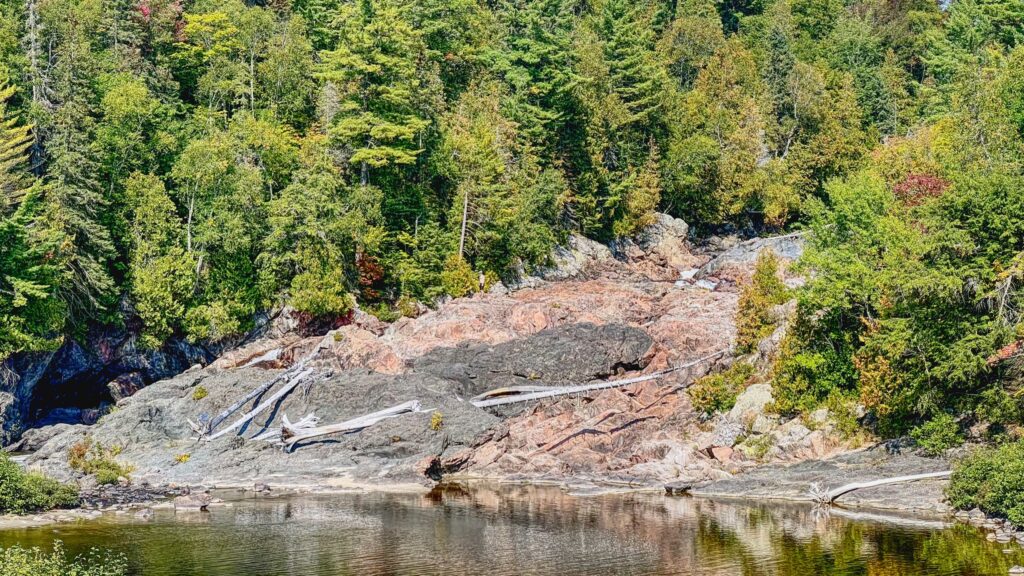 Chippewa Falls In Mid Summer Low Water Conditions