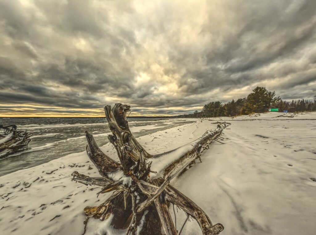 Batchawana Bay Beach In Winter Batchawana Bay Beach In Winter