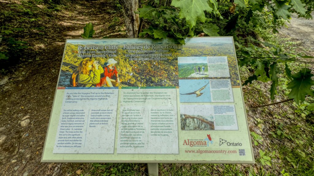 Signage At Robertson Cliffs