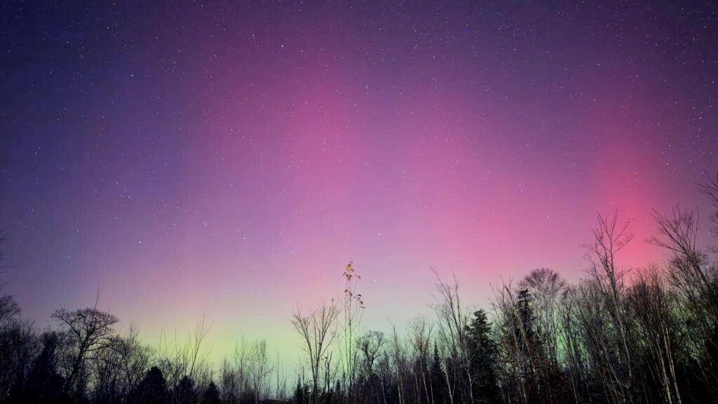 Aurora Borealis Near Lake Superior Provincial Park