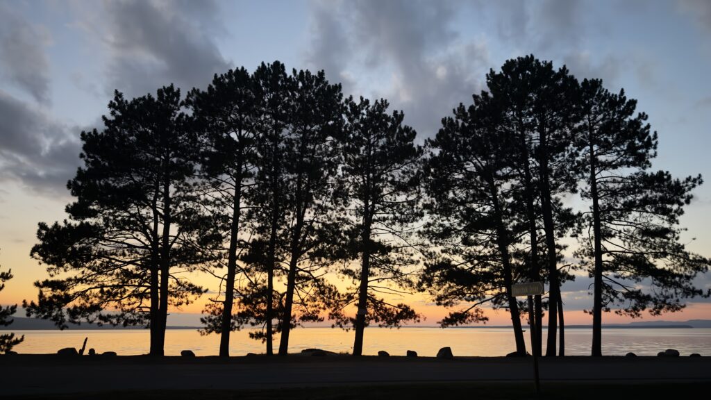 Sunset At Harmony Beach On Lake Superior